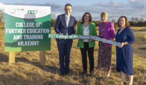 Minister for Further and Higher Education, Research, Innovation and Science Patrick O’Donovan TD, Cllr Andrea Dalton, Eileen Curtis, CE KCETB and Martha Bolger