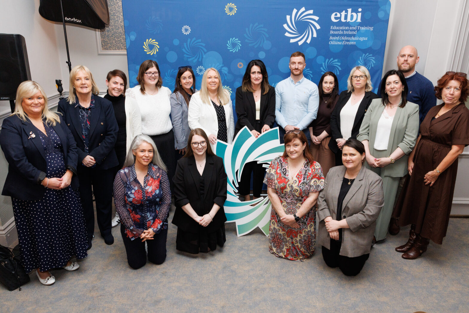 KCETB Chief Executive Dr. Lindsay Malone and Director of Schools Dr. Pauline Egan (centre)